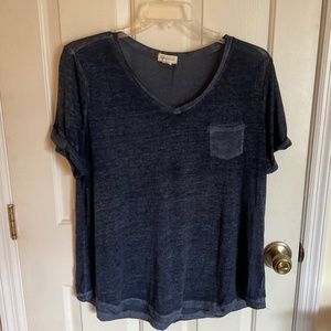 Women’s thin 1x top dark blue